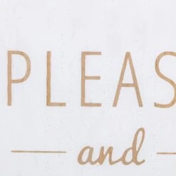 Please & Thank You Wall Sign, 13.8" -Luxeframe Shop please thank you wall sign 13.8 2