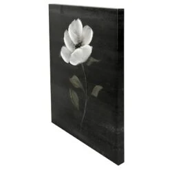 Providence Black Floral Canvas Wall Art, 16x20 -Luxeframe Shop providence black floral canvas wall art 16x20 3
