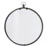 Providence Black Metal Wall Mirror, 22x25