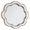 Providence Flower Shape Framed Wall Mirror, 22" 3 Providence Flower Shape Framed Wall Mirror, 22" -Luxeframe Shop providence flower shape framed wall mirror 22