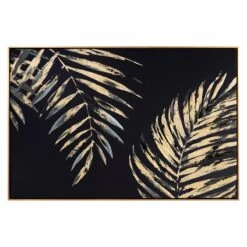 Providence Framed Foiled Palm Wall Art, 24x36