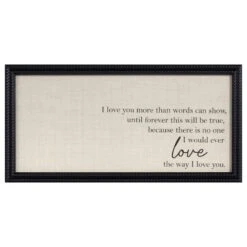Providence Framed I Love You Sentiment Wall Decor, 10x20