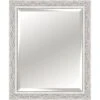 Rectangle Solid Wood Antique White Wall Mirror, 28x34 -Luxeframe Shop rectangle solid wood antique white wall mirror 28x34 1