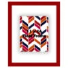 Red Floating Wall Frame, 11x14 -Luxeframe Shop red floating wall frame 11x14 1