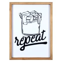 Repeat Laundry Wall Art, 12x16