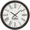 Round Gather Wall Clock, 20" -Luxeframe Shop round gather wall clock 20