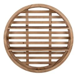 Round Metal Floating Wall Shelf, 28"