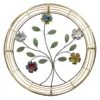 Round Metal Flower Branch Wall Art, 30" -Luxeframe Shop round metal flower branch wall art 30