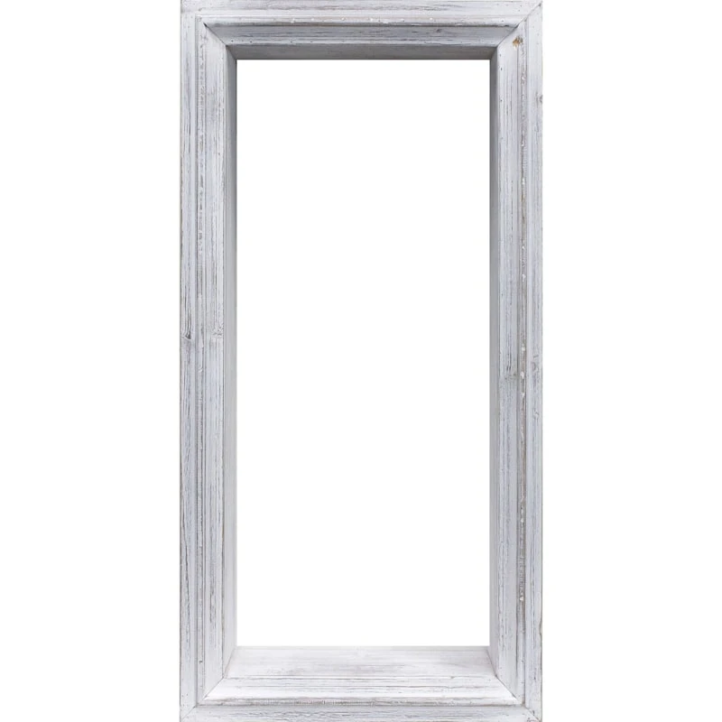 Scroll Accent Open Framed Wooden Wall Shelf, 24x14 1 Scroll Accent Open Framed Wooden Wall Shelf, 24x14