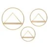 Set Of 3 Gold Metal Round Wall Shelf 8 Set Of 3 Gold Metal Round Wall Shelf -Luxeframe Shop set of 3 gold metal round wall shelf