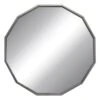 Silver Dodecagon Wall Mirror, 27" -Luxeframe Shop silver dodecagon wall mirror 27