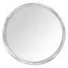 Silver Metal Round Wall Mirror, 30" -Luxeframe Shop silver metal round wall mirror 30