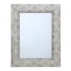 Silver Raised Dots Framed Wall Mirror, 22x28 -Luxeframe Shop silver raised dots framed wall mirror 22x28 1
