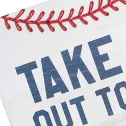 Take Me Out To Ball Game Baseball Canvas Wall Art, 14" -Luxeframe Shop take me out to ball game baseball canvas wall art 14 5