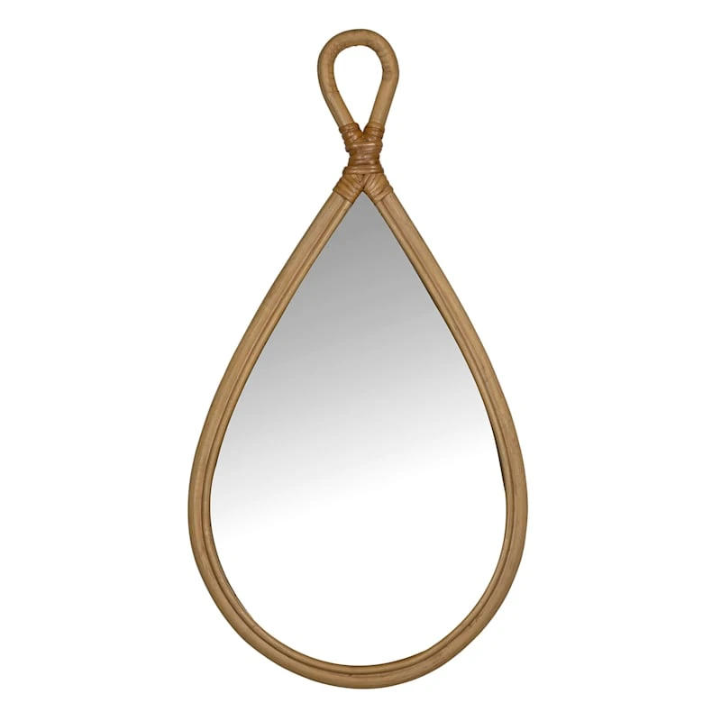 Teardrop Shaped Wall Mirror, 11x22 1 Teardrop Shaped Wall Mirror, 11x22