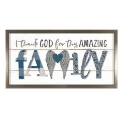 Thank God For This Amazing Family Wall Art, 15x30