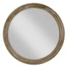 Thin Wood Round Wall Mirror, 24" -Luxeframe Shop thin wood round wall mirror 24