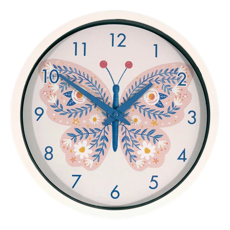 Tiny Dreamers Butterfly Wall Clock, 12" 1 Tiny Dreamers Butterfly Wall Clock, 12"
