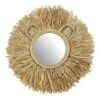 Tiny Dreamers Lion Raffia Wall Mirror, 20" -Luxeframe Shop tiny dreamers lion raffia wall mirror 20