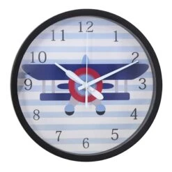 Tiny Dreamers Plane Wall Clock, 12"