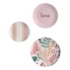 Tracey Boyd 3-Piece Pink Decorative Plate Set, 12" 3 Tracey Boyd 3-Piece Pink Decorative Plate Set, 12" -Luxeframe Shop tracey boyd 3 piece pink decorative plate set 12