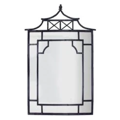 Tracey Boyd Blue Pagoda Wall Mirror, 24x38