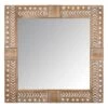 Tracey Boyd Engraved Wood Framed Mirror, 24" -Luxeframe Shop tracey boyd engraved wood framed mirror 24