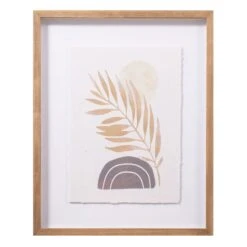 Tracey Boyd Glass Framed Abstract Leaf Print Wall Art, 16x20