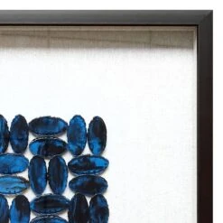 Tracey Boyd Glass Framed Blue Resin Wall Art, 24" -Luxeframe Shop tracey boyd glass framed blue resin wall art 24 2