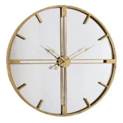 Tracey Boyd Metal Mirrored Wall Clock, 30"