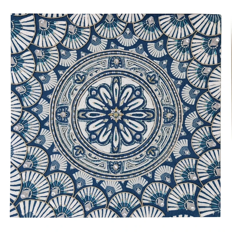 Tracey Boyd Ornate Embroidered Wall Decor, 24" 1 Tracey Boyd Ornate Embroidered Wall Decor, 24"