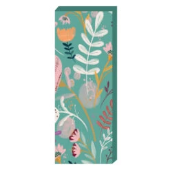 Tracey Boyd Teal Peruvian Floral Wall Art, 12x32