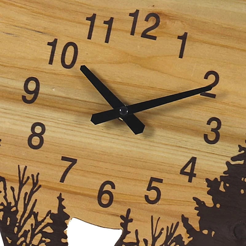 Ty Pennington Bear Shape Wall Clock, 20x11 2 Ty Pennington Bear Shape Wall Clock, 20x11 - Image 2