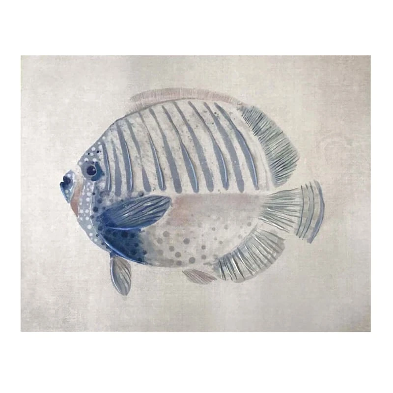 Ty Pennington Blue Fish Canvas Wall Art, 20x16 1 Ty Pennington Blue Fish Canvas Wall Art, 20x16