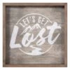 Ty Pennington Framed Let's Get Lost Wall Sign, 12" -Luxeframe Shop ty pennington framed lets get lost wall sign 12