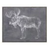 Ty Pennington Framed Moose Sketch Canvas Wall Art, 20x16 -Luxeframe Shop ty pennington framed moose sketch canvas wall art 20x16 1