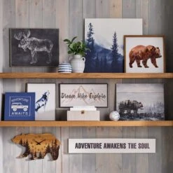 Ty Pennington Framed Moose Sketch Canvas Wall Art, 20x16 -Luxeframe Shop ty pennington framed moose sketch canvas wall art 20x16 11