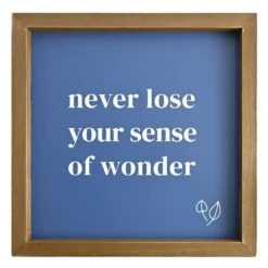 Ty Pennington Framed Never Lose Your Sense Of Wonder Wall Sign, 16"