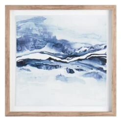 Ty Pennington Glass Framed Abstract Print Wall Art, 29"