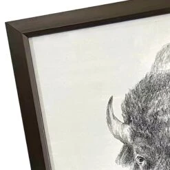 Ty Pennington Glass Framed Bison Print Wall Art, 26" -Luxeframe Shop ty pennington glass framed bison print wall art 26 2
