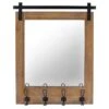 Ty Pennington Metal With Hooks Wall Mirror, 24x31 3 Ty Pennington Metal With Hooks Wall Mirror, 24x31 -Luxeframe Shop ty pennington metal with hooks wall mirror 24x31 1