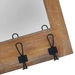 Ty Pennington Metal With Hooks Wall Mirror, 24x31 -Luxeframe Shop ty pennington metal with hooks wall mirror 24x31 3
