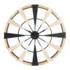 Ty Pennington Round Wood Dartboard Clock, 24" -Luxeframe Shop ty pennington round wood dartboard clock 24