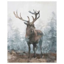 Ty Pennington Stag Canvas Wall Art, 16x20