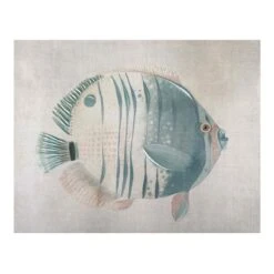 Ty Pennington Turquoise Fish Canvas Wall Art, 20x16