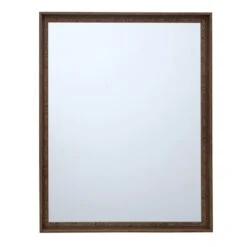 Warm Walnut Wall Mirror, 22x28