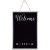 Welcome With Arrow Accent Hanging Chalkboard, 23x35 -Luxeframe Shop welcome with arrow accent hanging chalkboard 23x35 1