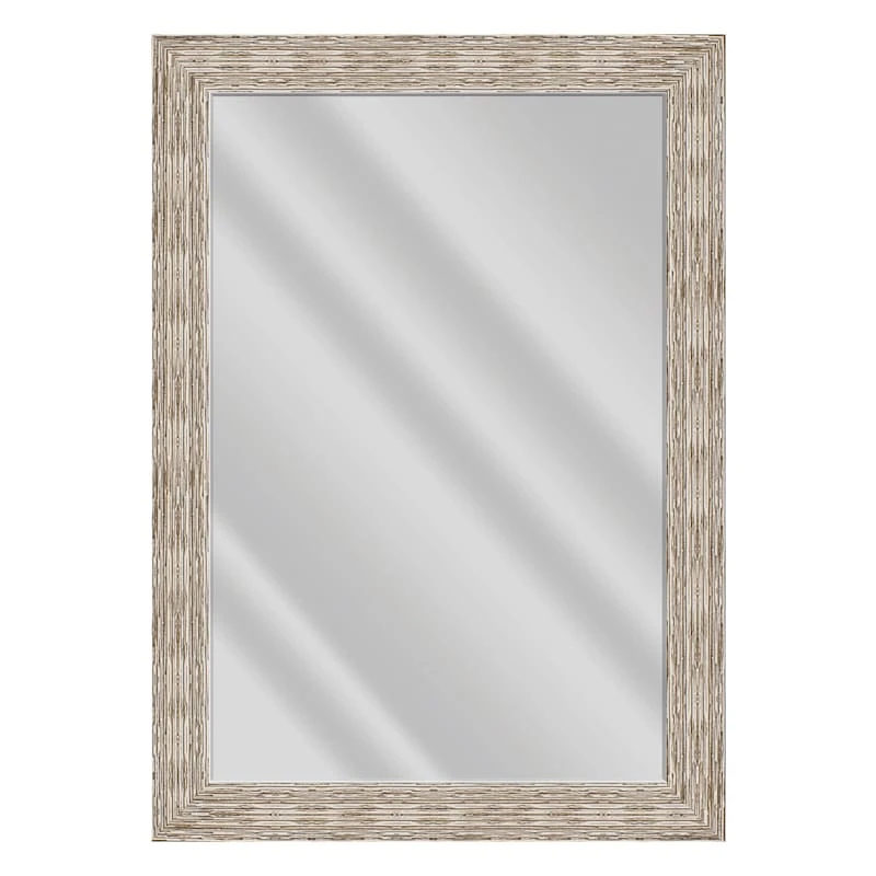 Weston Brown & Antique White Framed Wall Mirror, 31x43 1 Weston Brown & Antique White Framed Wall Mirror, 31x43