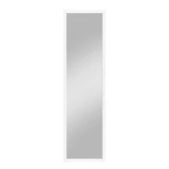 White Basic Leaner Mirror, 14x50