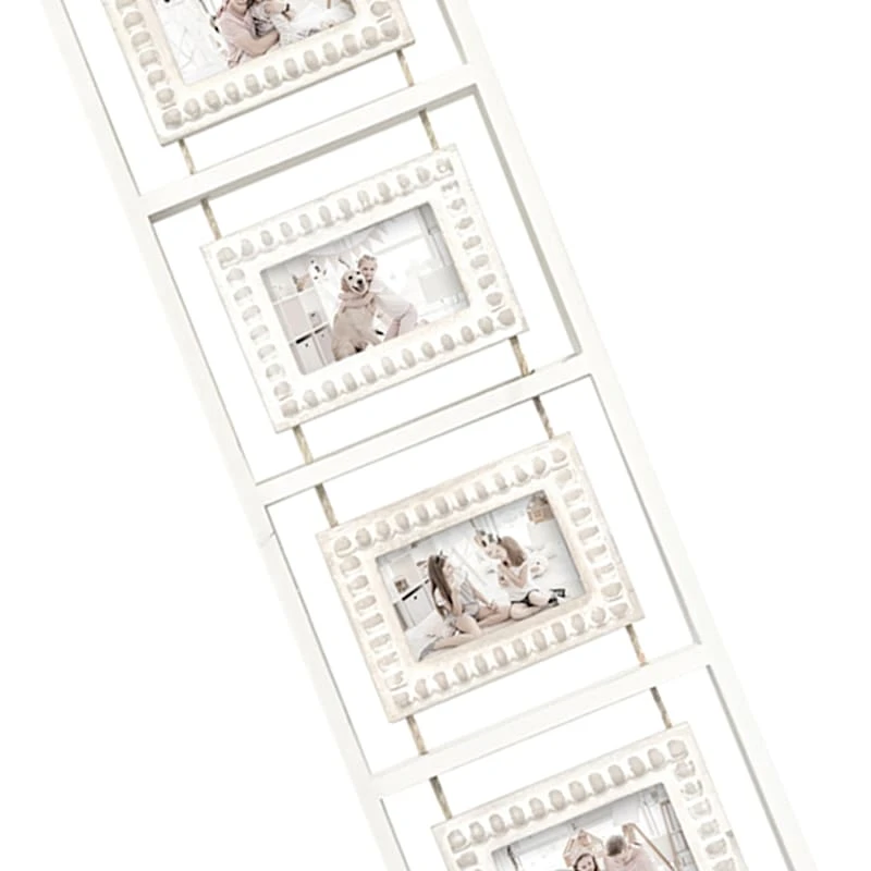 White Collage Ladder Frame, 12x63 2 White Collage Ladder Frame, 12x63 - Image 2